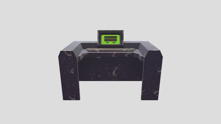 Retro Computer 3D Model