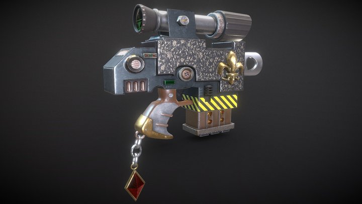 Bolt Pistol 3D Model