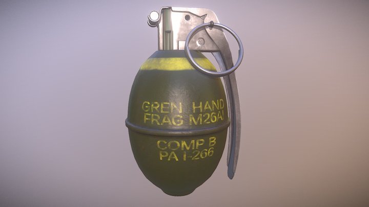M26 Grenade 3D Model