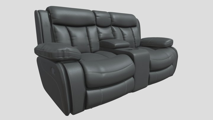 Cinema Theater Lounge Sofa 3D Model
