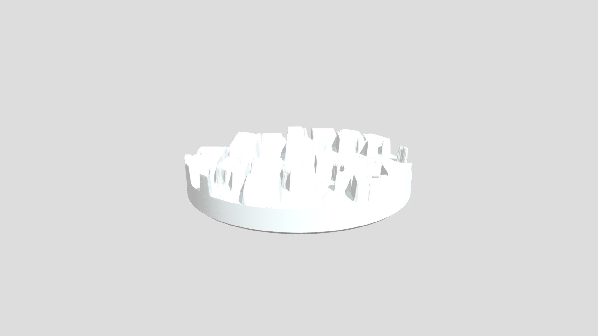 25mm Square and Round Broken Tile Bases