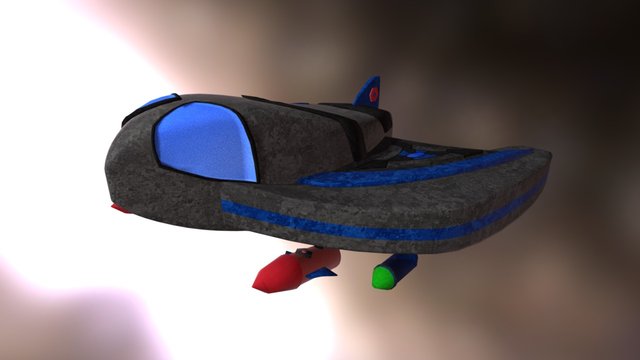 Spaceship (WIP) 3D Model