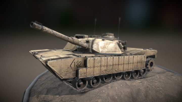 M1 Abrams Tank Final 3D Model