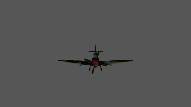 Supermarine spitfire mk8. 3D Model