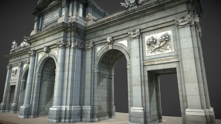 Puerta de Alcalá de Madrid 3D Model