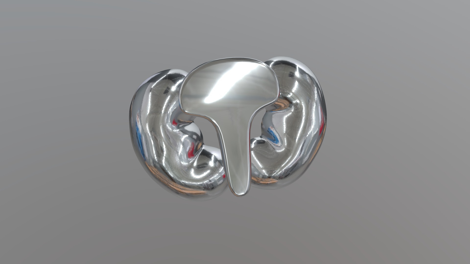 3D model PIN - This is a 3D model of the PIN. The 3D model is about a pair of silver rings.