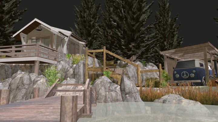 DAE Diorama - BY THE OCEAN 3D Model