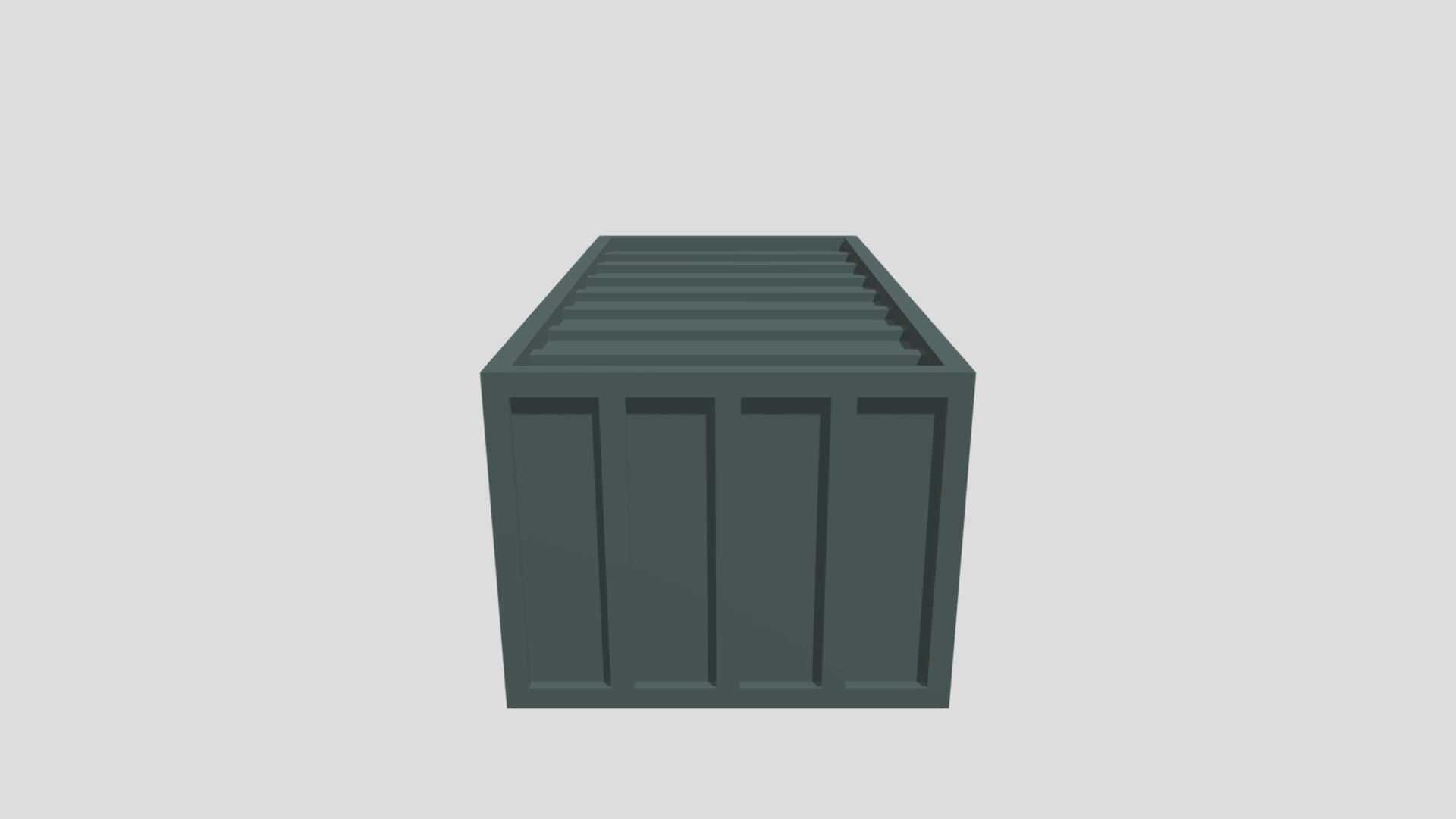 Low poly conteneur