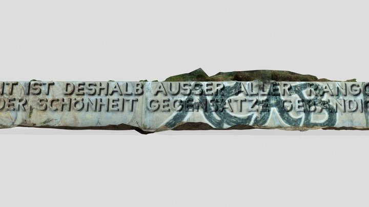 Nietzsche Zitat near Gutspark Falkenberg, Berlin 3D Model
