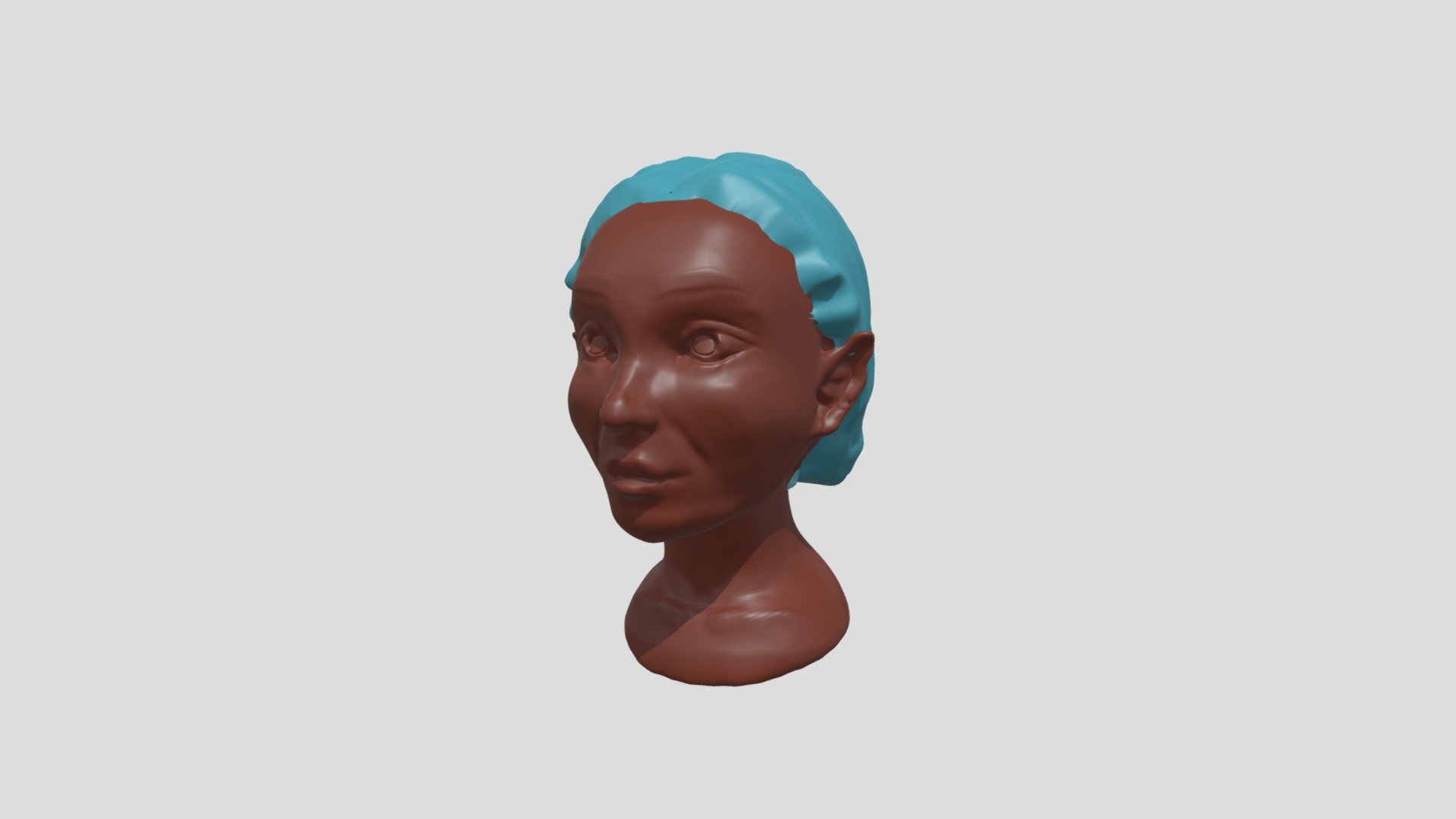 Elf Woman with Blue Hair