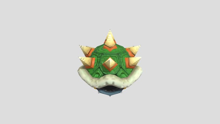 Mario Kart Double Dash - Bowsers Shell 3D Model