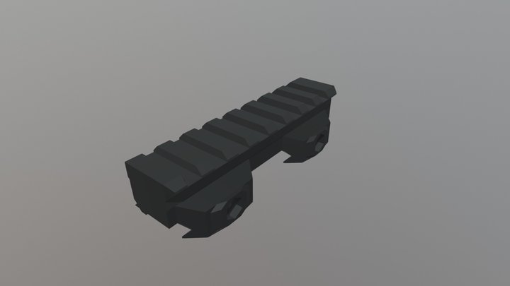 Picatinny Riser Rail 15mm 3D Model