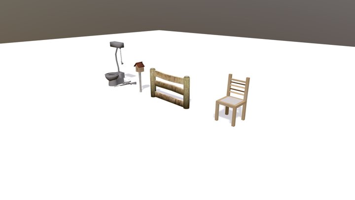 Forrest loner - Unwrap 2 More detailed props 3D Model