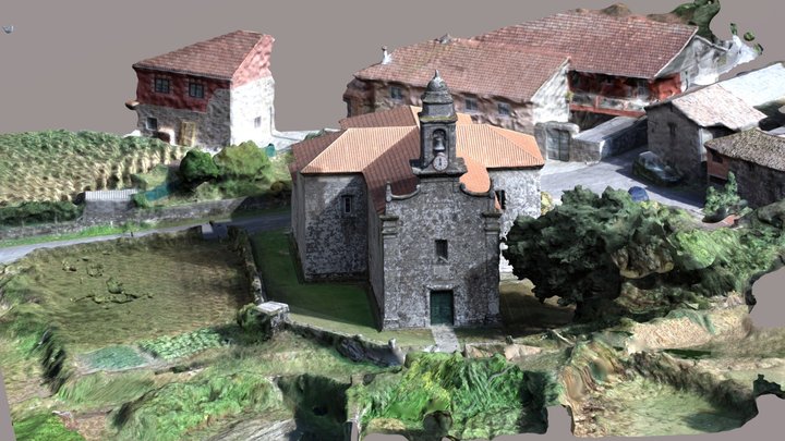 San Xurxo de Sacos. Cerdedo-Cotobade 3D Model