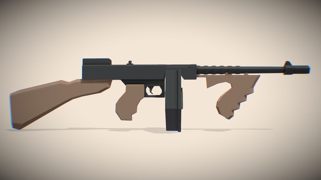 Low PolyTommygun