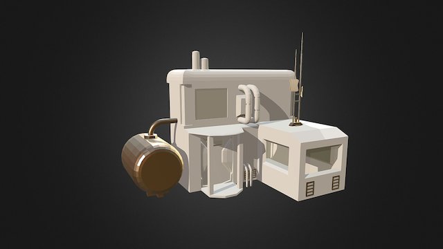 Sci Fi House 3D Model