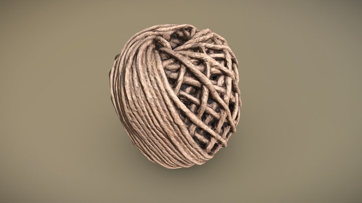 Hempstring Roll 3D Model