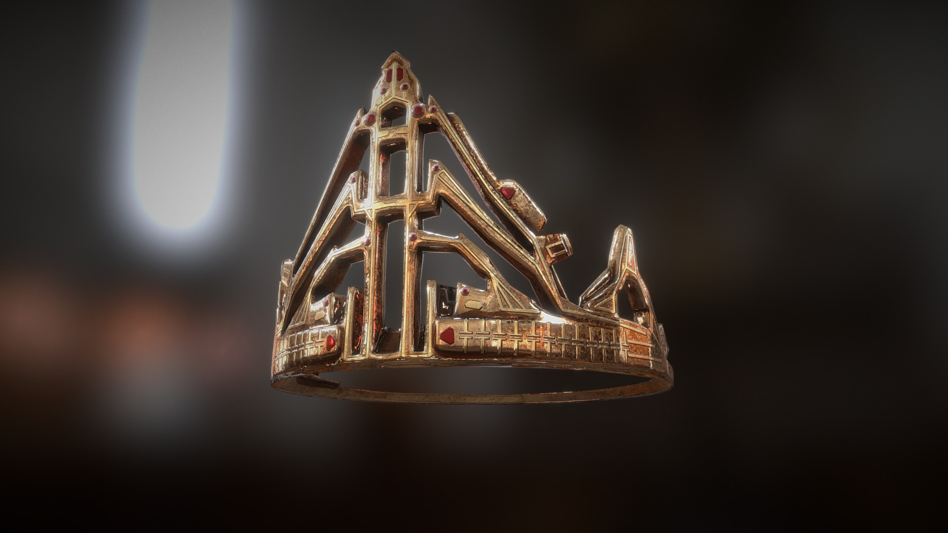 3D model nordic dwarf crown - This is a 3D model of the nordic dwarf crown. The 3D model is about a space ship in space.