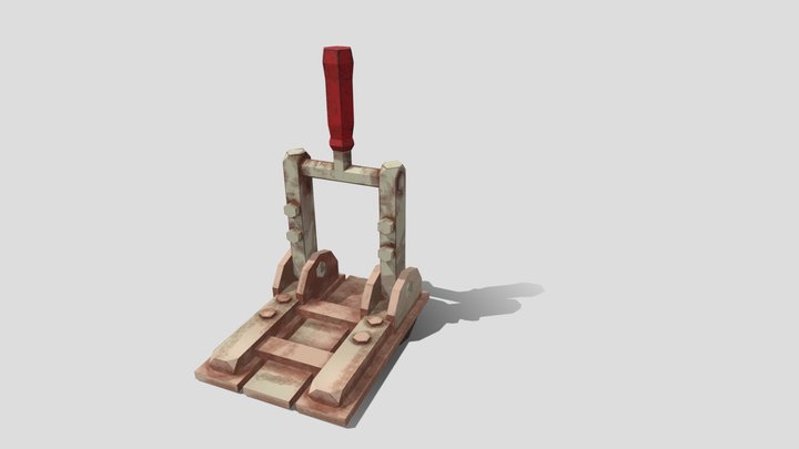 Old electric switch 3D Model