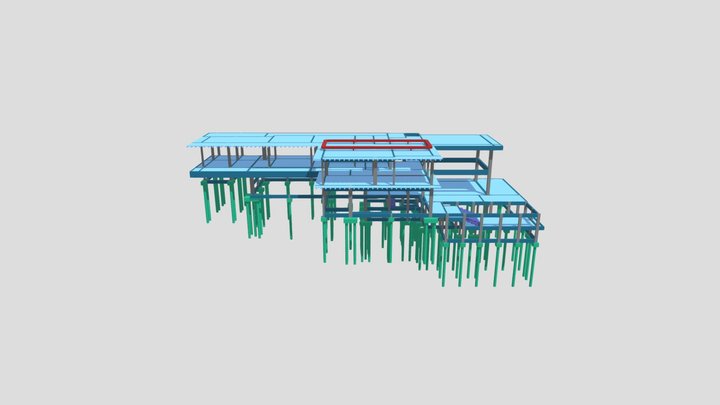 Proj. 182 - Proj. Estrutural Completo 3D Model