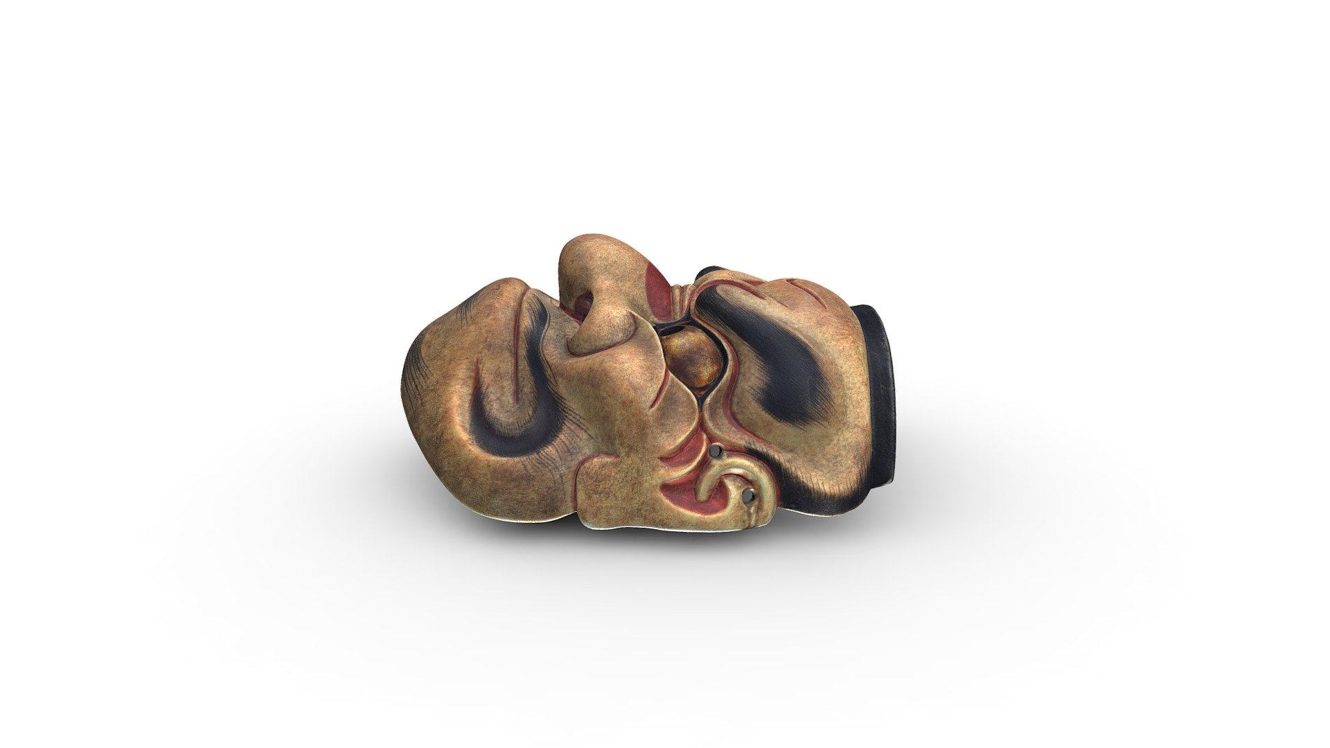 能面 釈迦下（天狗） 河村能舞台所蔵 - 3D model by KYOTO