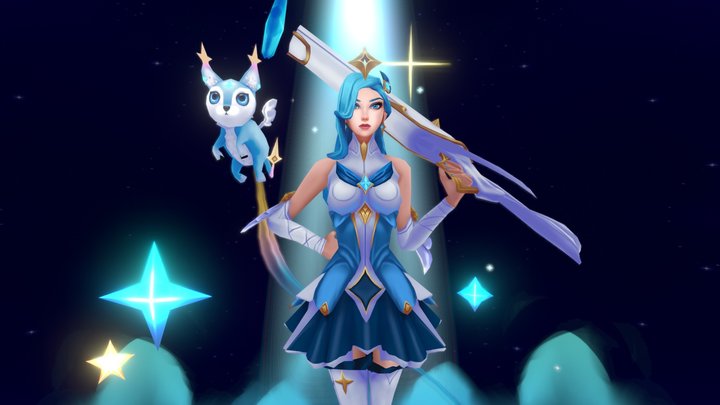 Star Guardian Caitlyn 3D Model