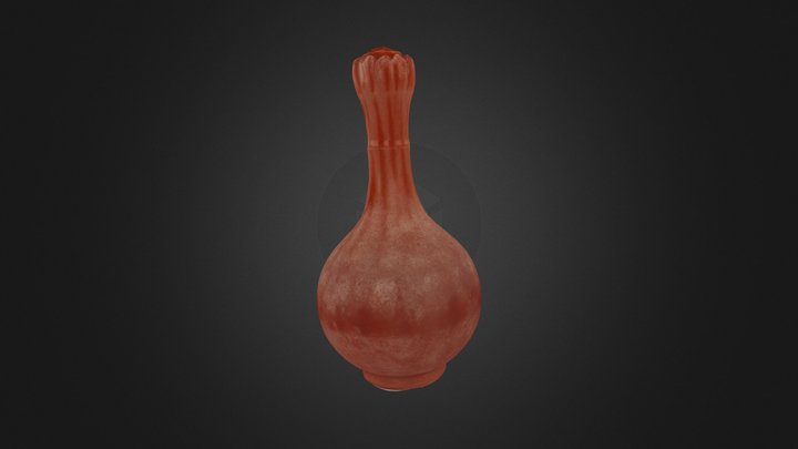 Vase with Sang de Boeuf Glaze 3D Model