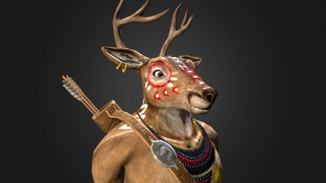 Acorn The Deer 3D Model