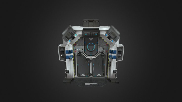 Scifi Door 3D Model
