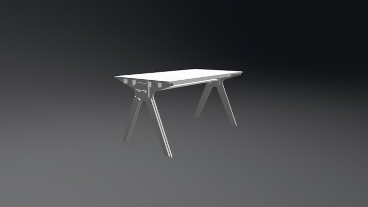Desk by Andreas Tisch 3D Model