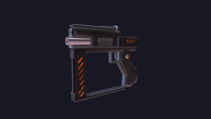 Sci-Fi Pistol 3D Model