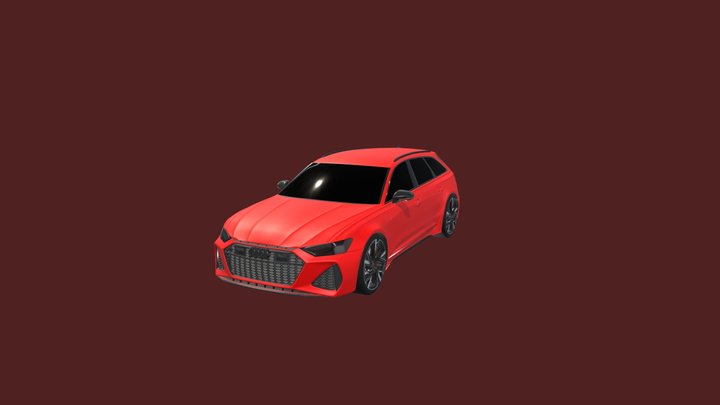 Audi rs 6 with rigged also with a good look 3D Model