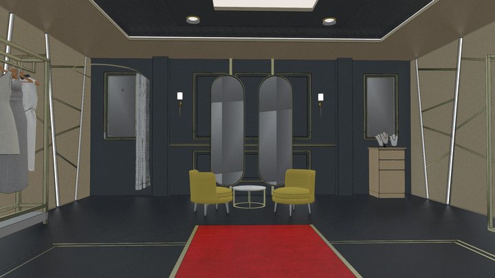 Luxury Dress Store 3D Model