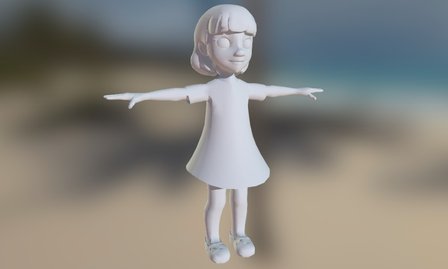 Young Girl 3D Model