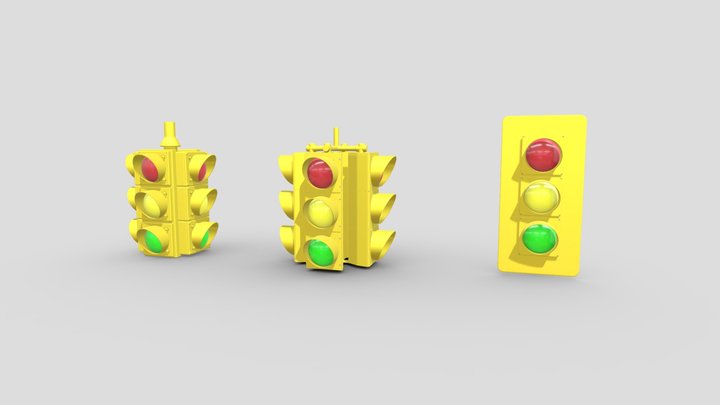 Traffic Light Collection 3D Model