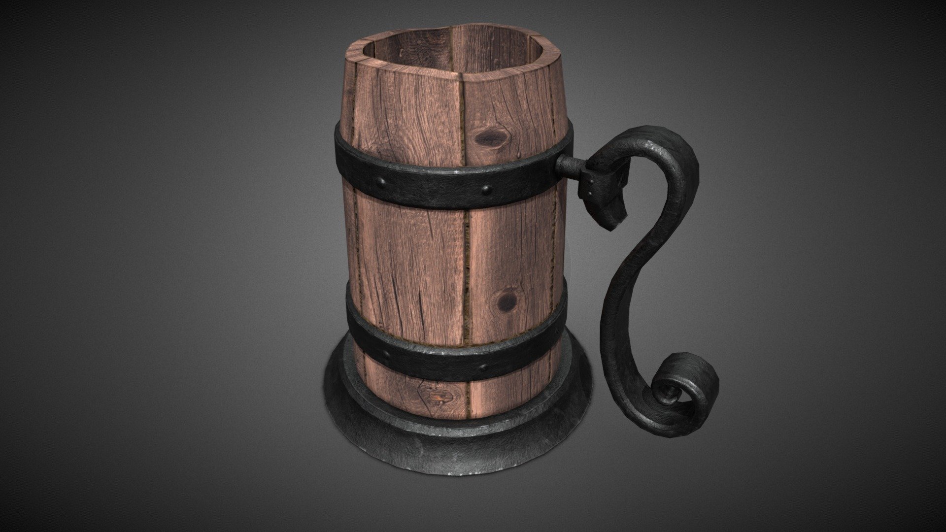 Medieval Wooden Tankard