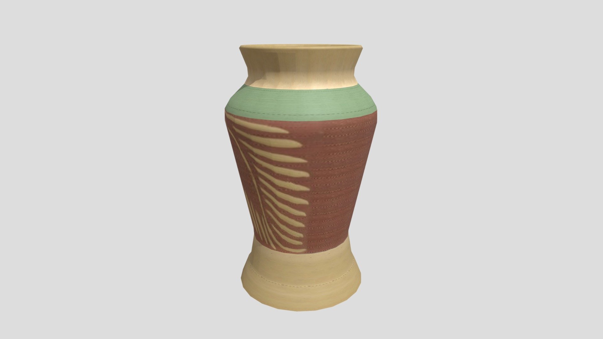 PASU HIASAN TERRACOTTA BERWARNA