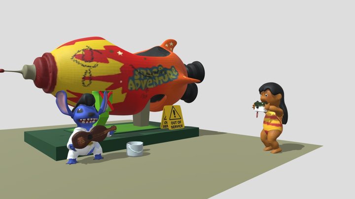 Lilo and Stitch 3D Model