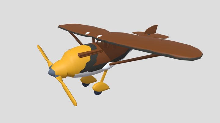 Flying Circus  - Color Blockout 3D Model