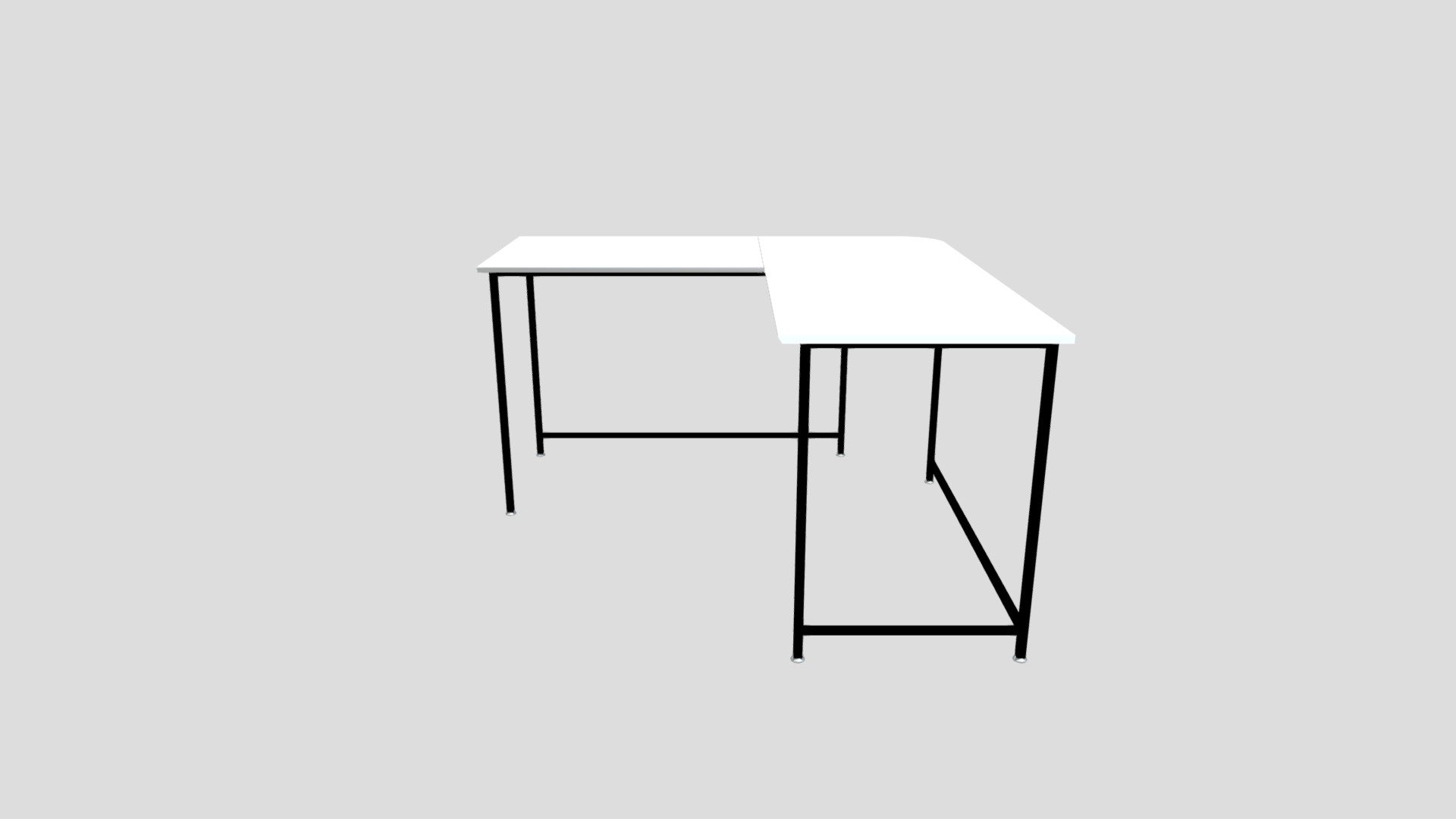 Lshaped Desk Download Free 3D model by jussikajala [223031e] Sketchfab