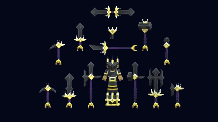 Stygian Weaponry V1 - Showcase 3D Model