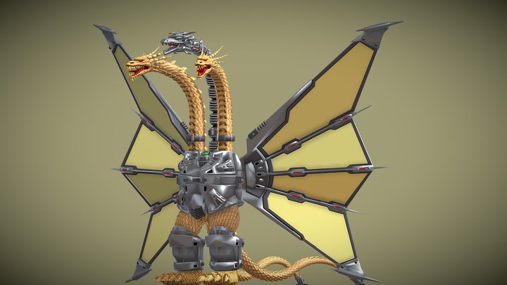 Mecha-King Ghidorah – Modèle 3D gratuit STL