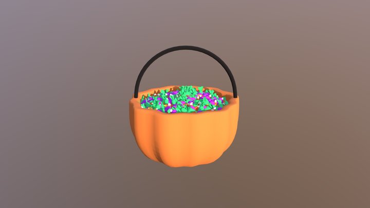 Halloween pumpkin basket