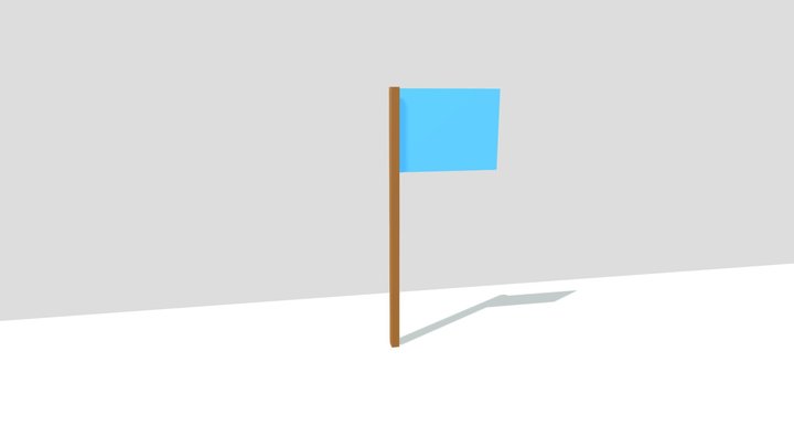 Flag BLENDER 3D Model