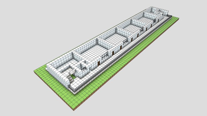 floor 2 cross section 3D Model