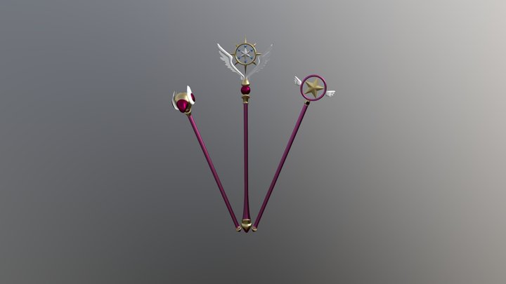 Sakura Card Captor's Canes! 3D Model