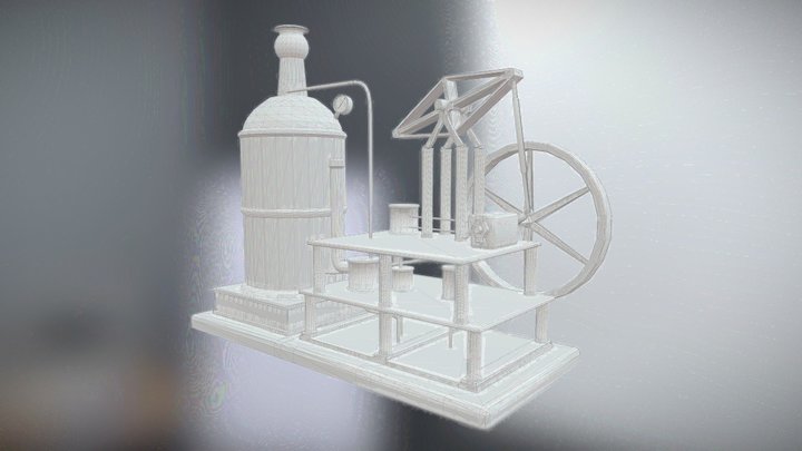 Steam Engine 3D Model