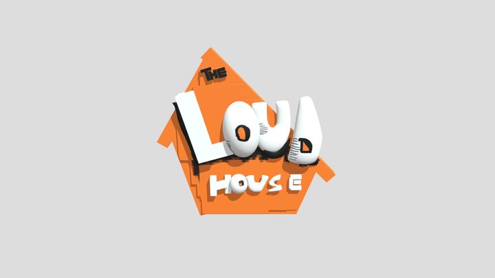 The Loud House Logo 3D Model
