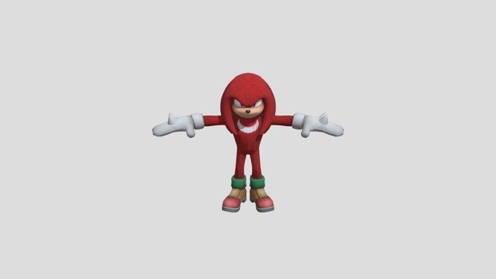 Movie Knuckles 3D Model