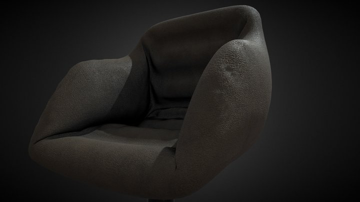 Leather Serenity Chair Low-Poly 3D Model